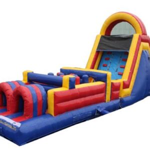 Obstacle with slide